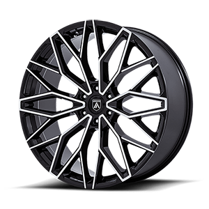 AB050 mogul 6 gloss black with machined face