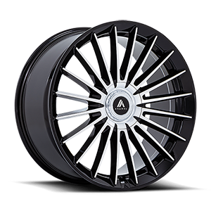 AB048 viceroy gloss black with machined face