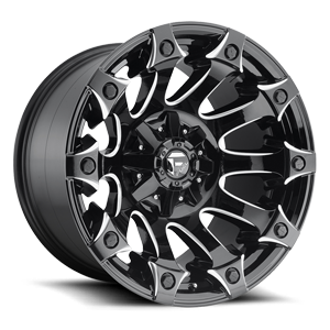 battle axe D578 gloss black and milled
