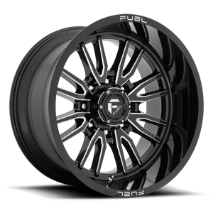 clash 8 D761 gloss black milled