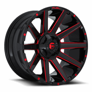 contra D643 gloss black with candy red