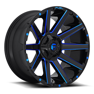 contra D644 gloss black with candy blue