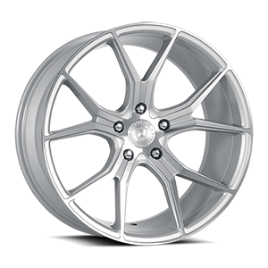 element gloss silver machined face