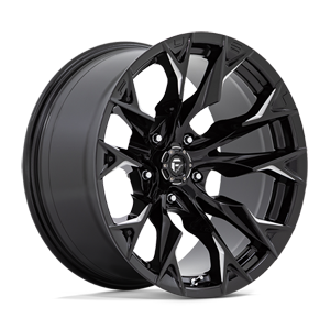 flame 5 D803 gloss black milled