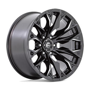 flame 6 D803 gloss black milled
