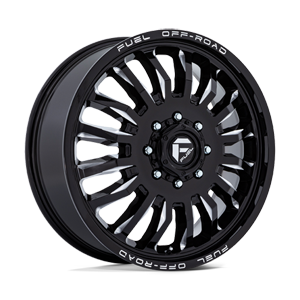arc dually front D868 gloss black milled