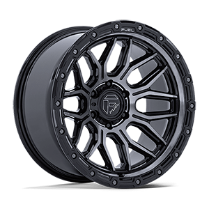 FC881 surge gloss black machined with gray tint