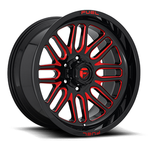 ignite D663 gloss black with candy red