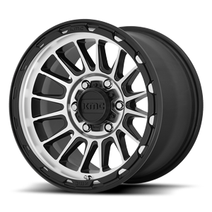 KM542 impact satin black machined face