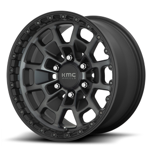 KM718 summit satin black machined with gray tint