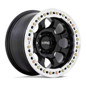KM237 riot beadlock satin black with machined ring