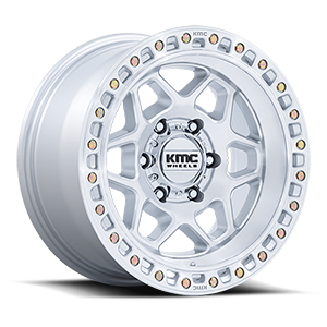 KM533 torx gloss silver with machined face