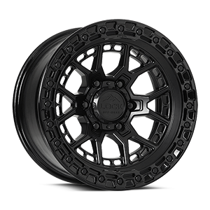 commando matte black with gloss black ring