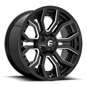 rage D711 gloss black and milled