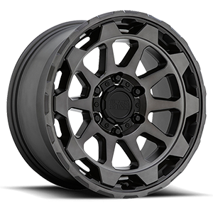 rotor matte gunmetal with brushed tinted face