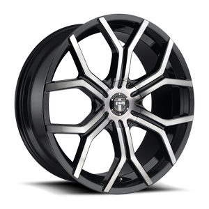 royalty S209 gloss black and machined with dark tint