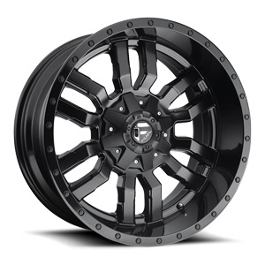 sledge D596 matte black gloss black lip