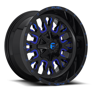 stroke D645 gloss black with candy blue