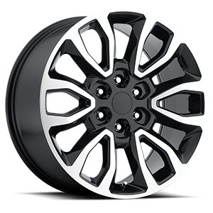 FR 53 gloss black machined face