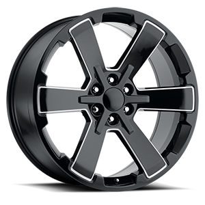 FR 45 gloss black milled spokes