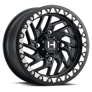 H316 jigsaw UTV beadlock full satin black