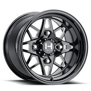 HF14 holeshot gloss black milled