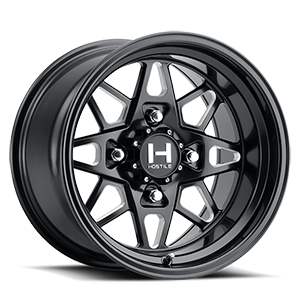 HF14 holeshot satin black milled