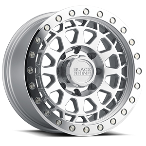 primm beadlock silver with mirror face and machined ring