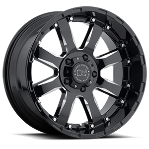 sierra gloss black with milled spokes