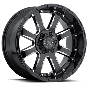 sierra gloss black with milled spokes