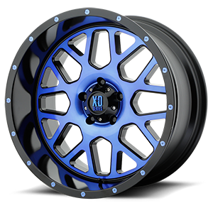 XD820 grenade satin black machined face with blue tinted clear coat