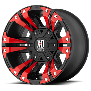XD822 monster II satin black with red inserts
