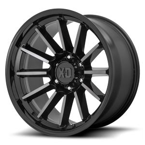 XD855 luxe gloss black machined with gray tint