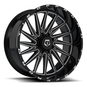 547BM gloss black milled accents