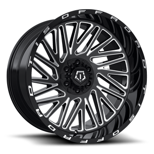 553BM gloss black milled accents