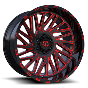 553BMR gloss black with red milling