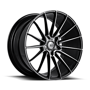 BM16 gloss black double dark tint