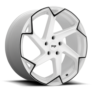 flash M257 gloss white with black face