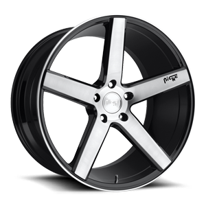 milan M124 brushed gloss black