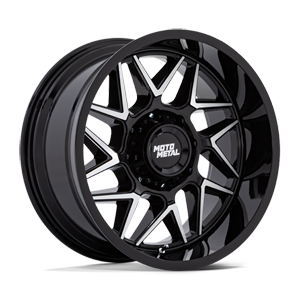 MO812 turbine gloss black machined