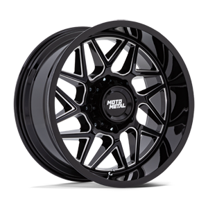 MO812 turbine gloss black milled
