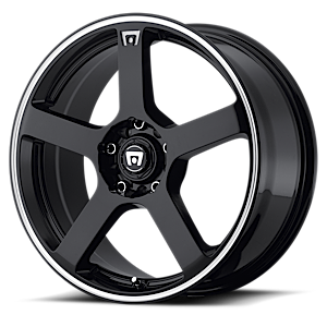 MR116 FS5 gloss black with machined flange