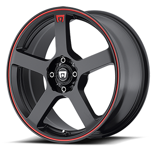 MR116 FS5 matte black with red stripe