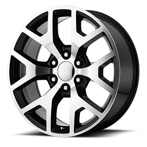 PR169 gloss black with machined spokes