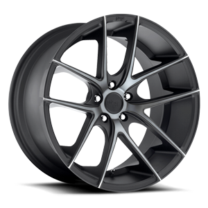 targa M130 black and machined with dark tint