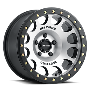 MR105 beadlock machined with matte black ring