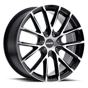 M123 gloss black machined face